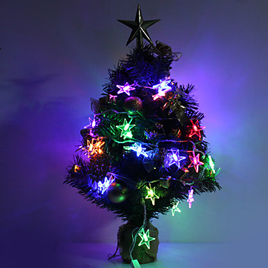 7M 30-светодиодный Luckystr-Shped Красочный светодиодные Газа Firy лампы для фестиваля украшения (220)