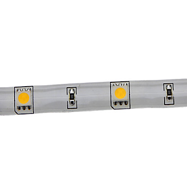 Водонепроницаемый 5M 30W 150x5050 SMD теплый белый свет светодиодных Газа лампы (12В, IP44)