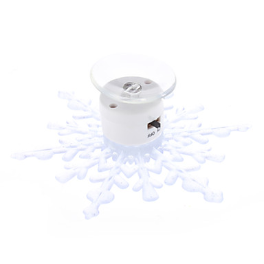 Мигает Снежинка рождественские украшения (12см, 2xCR2032)