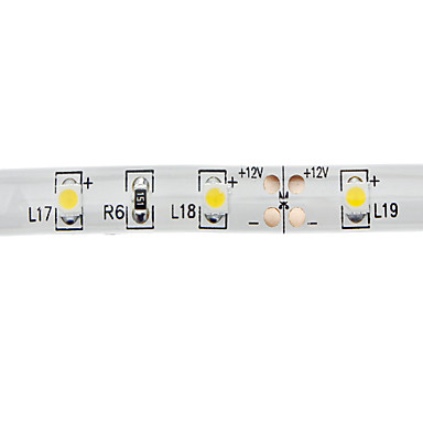 Водонепроницаемый 5M 18W 300x3528 SMD теплый белый свет СИД лампа (12В, IP44)