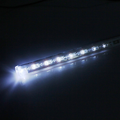 20 см фестиваль украшения White LED Meteor Rin Светильники для Christs Prty (8-Pck, 110-220V)