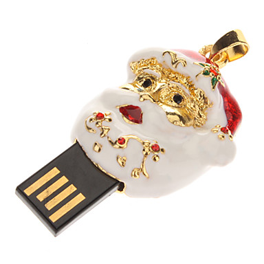 Металл Деда Мороза Портрет модели USB 8GB