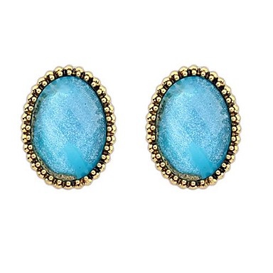 Новый европейской и американской моды Простой Овальный Серьги