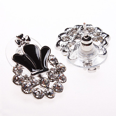 Черная Корона Кристалл инкрустированные Ear Stud
