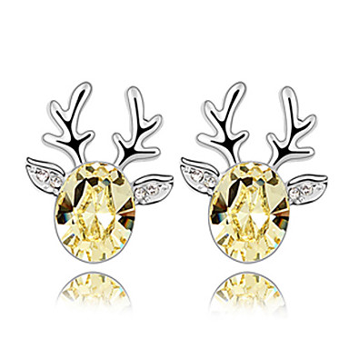 Deer Head серьги Кристалл моды