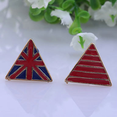 Lureme Эмаль треугольник Серьги Государственного флага
