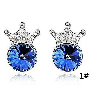 Королевы Crown Crystal-шипованных серьги