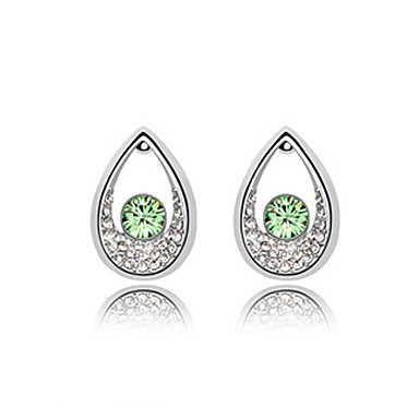 капли воды Crystal Design и платины покрытие серьги сплава