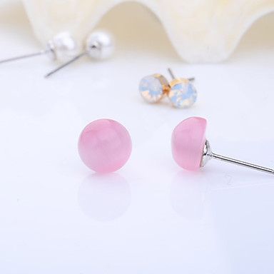 Глаз Циркон Pearl кошек серьги Set (3 пары)