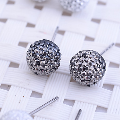 Lureme матовая / Disco Ball / глянцевая Bubble Серьги Set (6 пар за комплект)