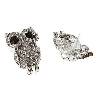 Детские Rhinestone Сова Серьги