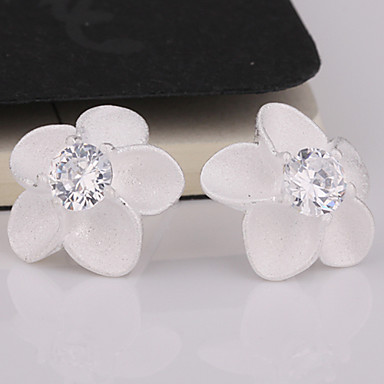 Довольно Цветочный Кристалл Серьги стержня Rhinestone
