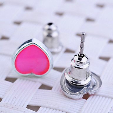 Lureme Эмаль Сердечко Серьги Set (3 пары за комплект)
