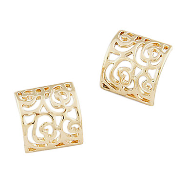 Полые-Out площади Серьги