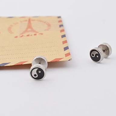 Панк Специальный символ штангой титана стали серьги стержня