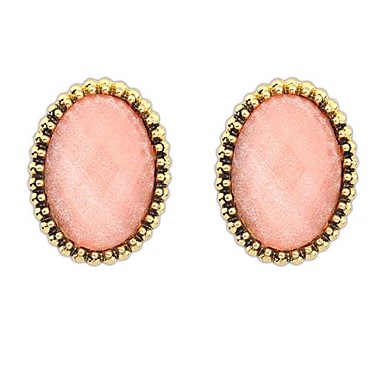 Новый европейской и американской моды Простой Овальный Серьги