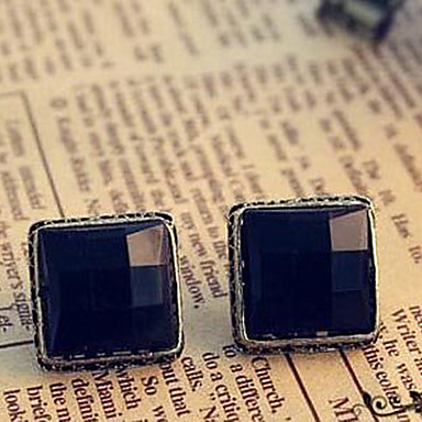 Корейской моды Simple Black  Серьги E217