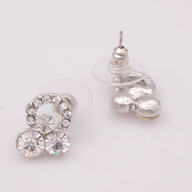 Серебряные серьги Сплав Rhinestone