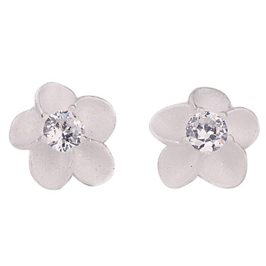 Довольно Цветочный Кристалл Серьги стержня Rhinestone