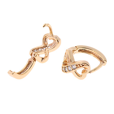 8-Word сердца Rhinestone Серьги из нержавеющей стали