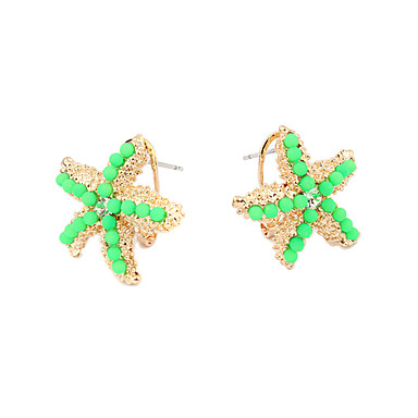 Конфеты сплава цвета Акриловые Starfish Pattern Серьги (разных цветов)