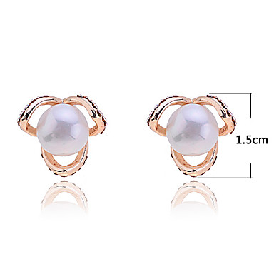 Сплав Серьги цветочным узором