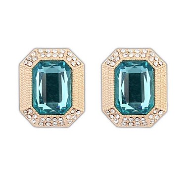 Европа и Соединенные Штаты Суд Темперамент площади Gemstone Стад Серьги