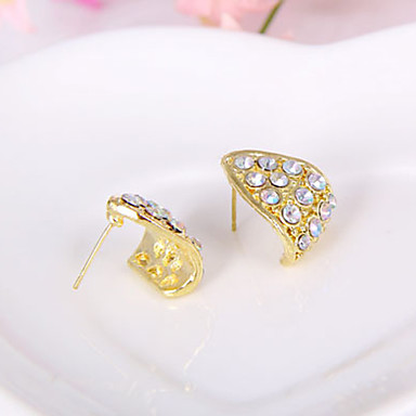 Простые атмосферу Королева Вентилятор алмазов полный алмазов треугольник серьги серьги E852