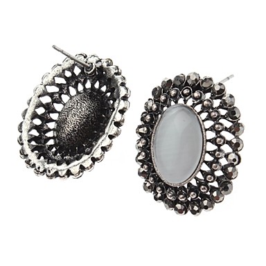 Ретро Opal Алмазный круг серьги