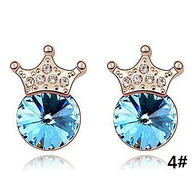 Королевы Crown Crystal-шипованных серьги