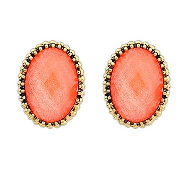 Новый европейской и американской моды Простой Овальный Серьги