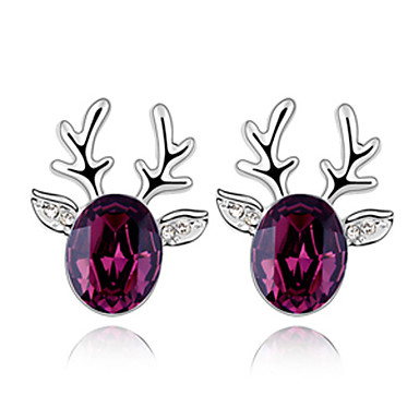 Deer Head серьги Кристалл моды