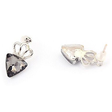 Серебряный позолоченный сплав TRIANGL Royal Crown Pattern Серьги (разных цветов)