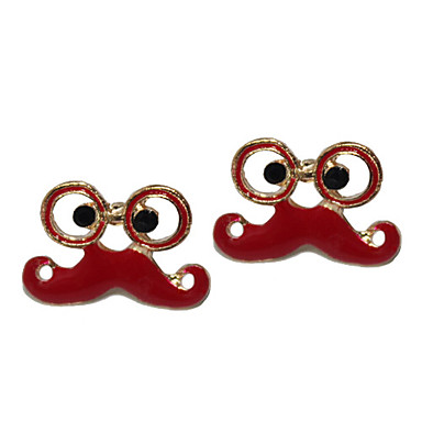 Cute глаз Усы серьги (ассорти цветов)