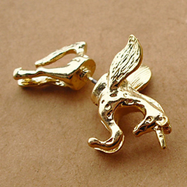 3D Unicorn Pegasus Flying Horse тумака уха серьга