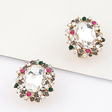 Европейский и американский бутик модной одежды Luxury Boutique Gem Металлические темперамент серьги