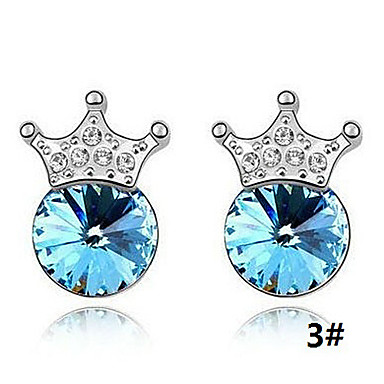 Королевы Crown Crystal-шипованных серьги