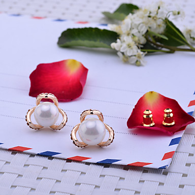 Сплав Серьги цветочным узором