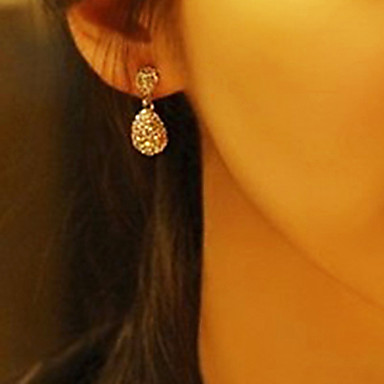 Вода падения Корея-Стиль Личность сплава серьги падения (1 пара) (черный, белый)