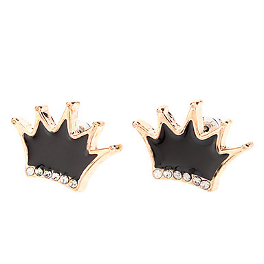 Crown металла серьги с бриллиантами Стад
