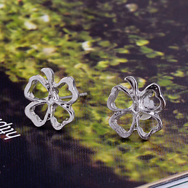 Женщин Сплав Four Leaf Clover Pattern Серьги
