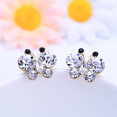 Сплав Butterfly Pattern Циркон Серьги (разных цветов)