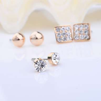 Площадь сплава циркония серьги Set (3 пары)