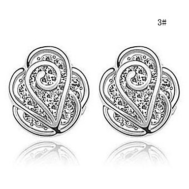Импорт Crystal Rose Pattern Серьги (разных цветов)