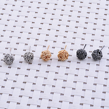 Lureme провода сплава Шары Серьги Set (3 пары в комплект)