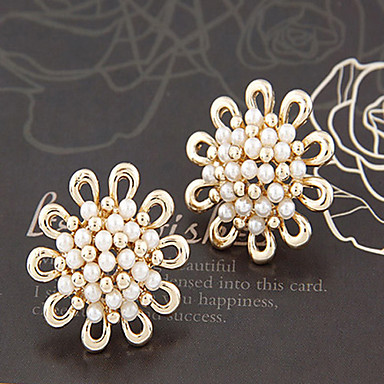 Позолоченные Серьги Сплав подсолнечника Pattern