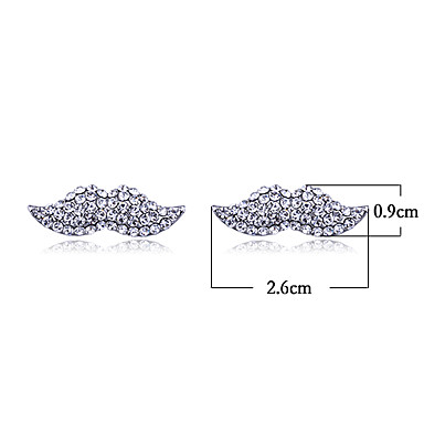 Модные Усы Pattern Циркон Серьги (разных цветов)