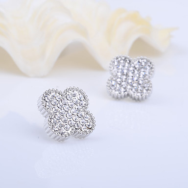 Four Leaf Clover серьги сплава циркония