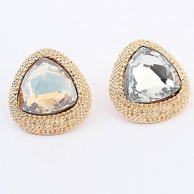 Европейской и американской моды Панк Gem Треугольная Серьги