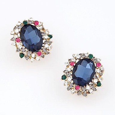 Европейский и американский бутик модной одежды Luxury Boutique Gem Металлические темперамент серьги